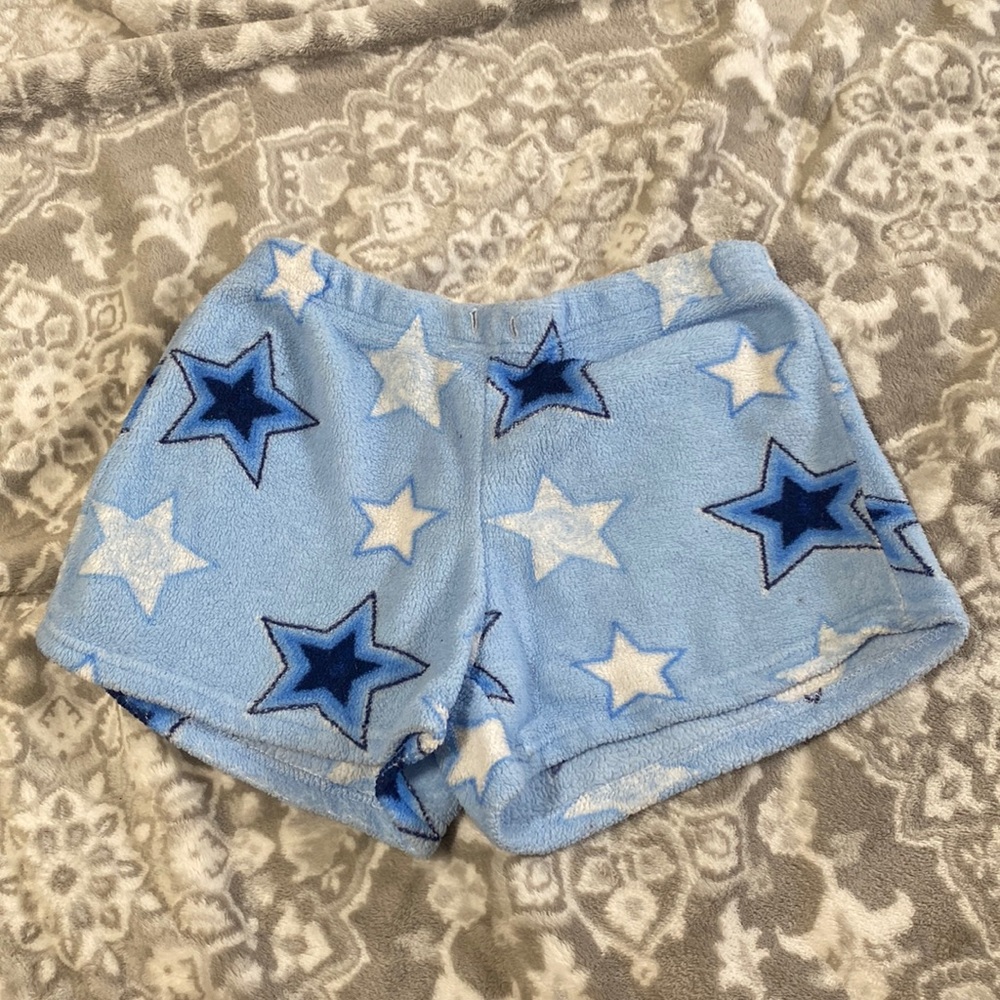 Light blue pajama shorts
